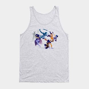 Six monks deflecting Tank Top